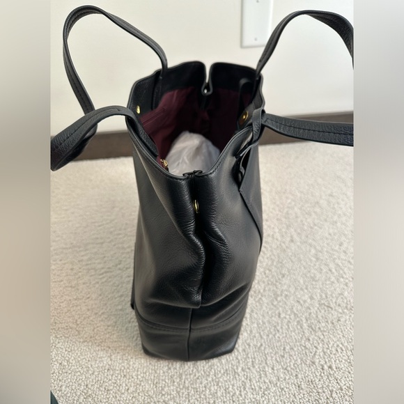 NWT J Crew Leather Tote Bag - Picture 8 of 12